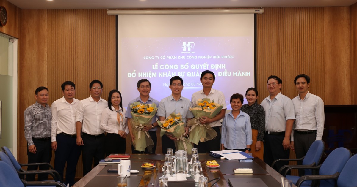 HIPCの経営陣および幹部職員の任命決定発表式 | Hiep Phuoc 工業団地株式会社
