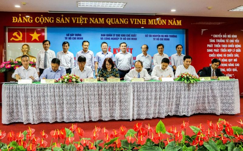 Hình Ảnh Lễ Ký Kết Quy Chế Phối Hợp Hepza - Sở Xây Dựng - Sở Tài Nguyên - Môi Trường | Hiep Phuoc 工業団地株式会社