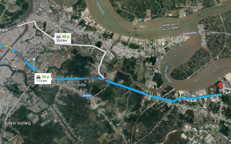 Hướng Dẫn Đường Từ Trung Tâm Tp.hcm Đến Kcn Hiệp Phước | Hiep Phuoc 工業団地株式会社