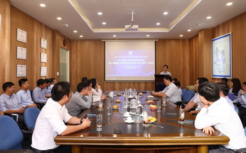 Lễ Công Bố Quyết Định Bổ Nhiệm Nhân Sự Quản Trị, Điều Hành Hipc | Hiep Phuoc 工業団地株式会社